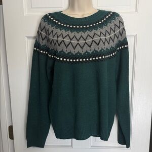 Weatherproof Vintage Fairisle design crewneck sweater